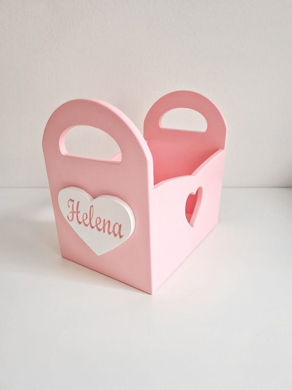 Windelkörbchen mit Namen - traumhaft - baby deko - sendoro - shop - geschenk - personalisiert