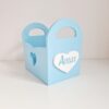 Windelkörbchen mit Namen - traumhaft - baby deko - sendoro - shop - geschenk - personalisiert - blau - 1