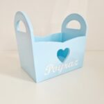 Windelkörbchen mit Namen - traumhaft - baby deko - sendoro - shop - geschenk - personalisiert - blau - 2