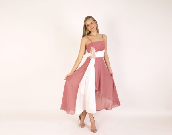 Kleid rosa weiß Sendoro Shop