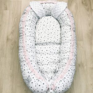 babynest-weiß-rosa-sterne-handmade-bebe-nina-design-sendoro-shop