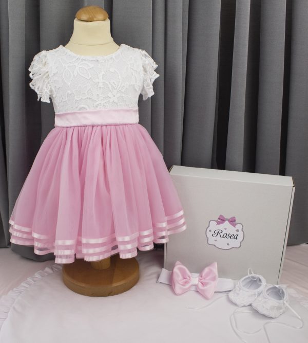 haljina gloria roza rosea sendoro shop festkleid taufkleid geburtstagskleid charlotte 1