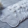 stoffbinde-baumwolle sendoro-shop-handmade-weiß-slipeinlage 20 cm-fabrics-brusan-design einfarbig set